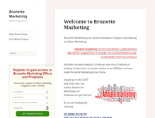 Tablet Screenshot of brunettemarketing.com